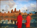 700 Moenche vor dem Angkor Wat Kambodscha1.jpg