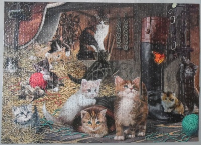 1000 Piece Animal Collection Jigsaw Puzzle Cats Kittens In The Barn 05700